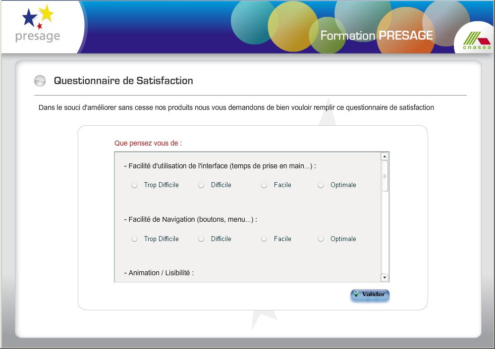 questionnaire satisfaction